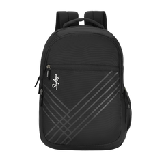 Skybags Arthur Black Backpack With Rain Cover, ARTHUR BLK