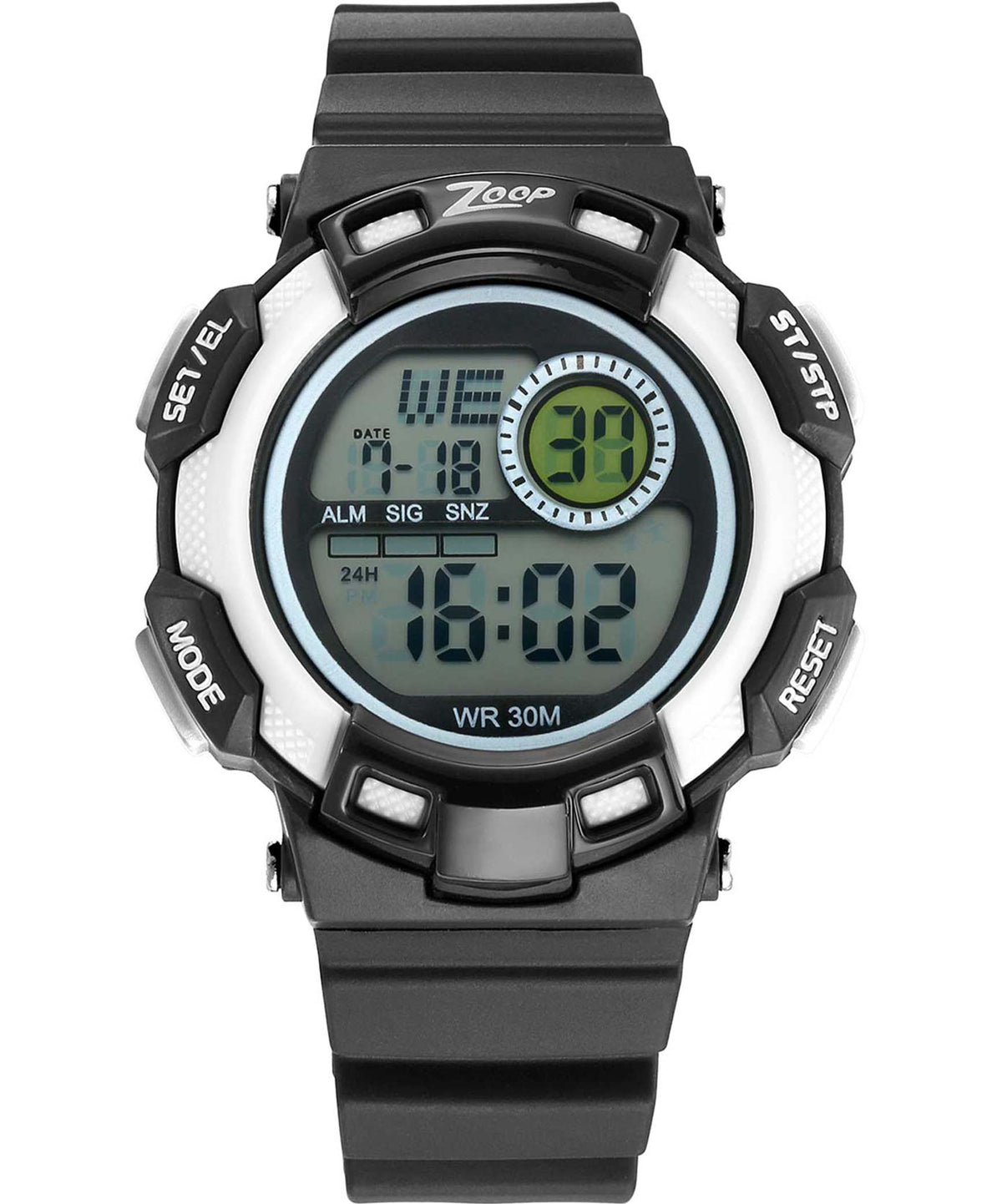 Zoop By Titan Kids Watch Collection Digital, Black Dial Black Plastic Band, 16009PP01