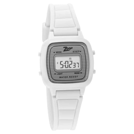 Zoop, Kids, Digital, Watch, White Dial, Resin Strap, 16017PP01