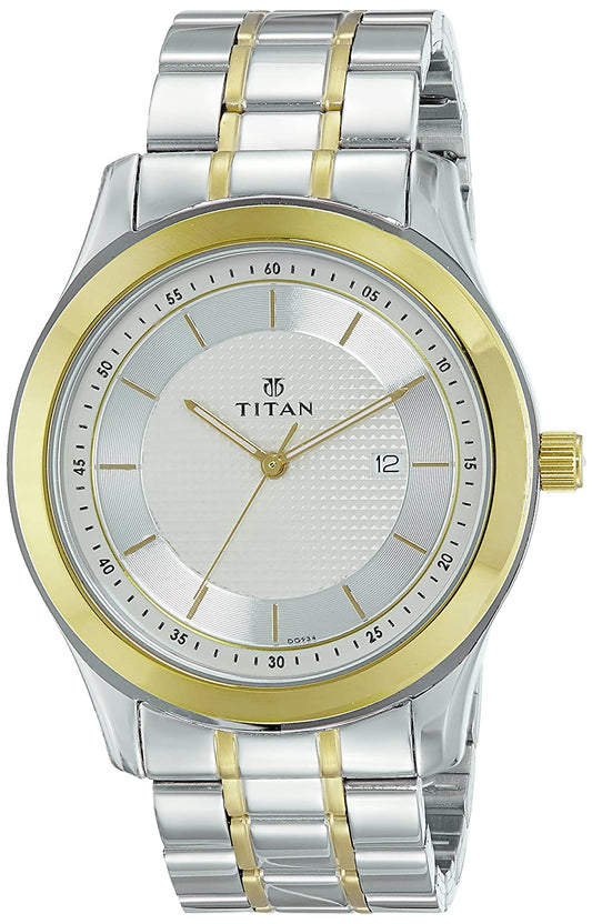 Titan, Men, Analog, Watch, Silver Dial, 1627BM03