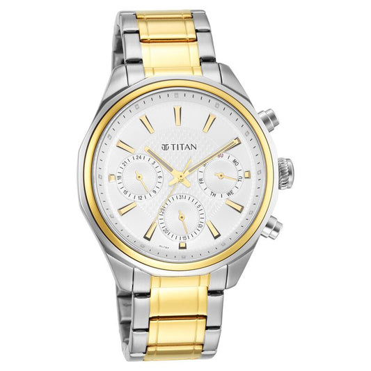 Titan, Men, Analog, Watch, Silver Dial, Stainless steel Strap, 1829BM01