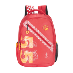 Skybags Riddle 3 Backpack Red, RIDDLE3RD