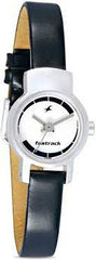 Fastrack Women's Quartz Analog Silver Dial Leather Strap, 2298SL04