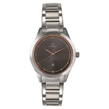 Titan Women's Watch Black Dial Silver Stainless Steel Strap Watch, 2570SM07