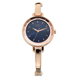 Titan Women's Watch Raga Collection Analog, Blue Dial Rose Gold Stainless Strap, 2575WM02