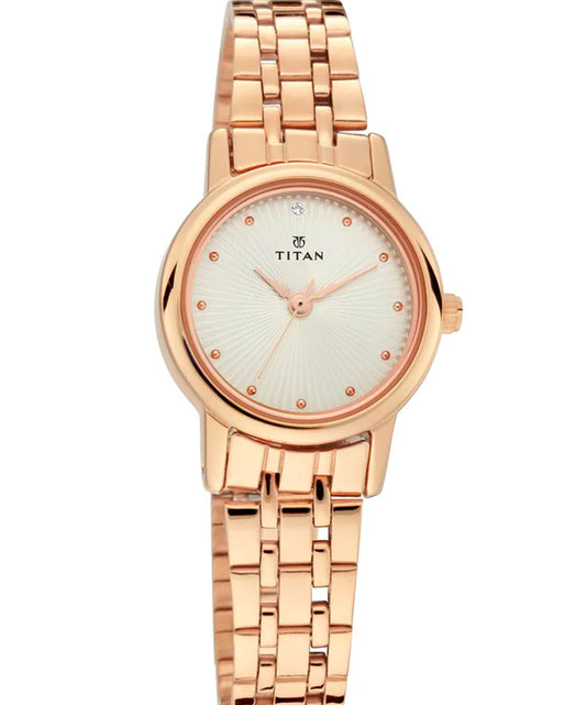 Titan, Women, Analog, Watch, White Dial, 2593WM01