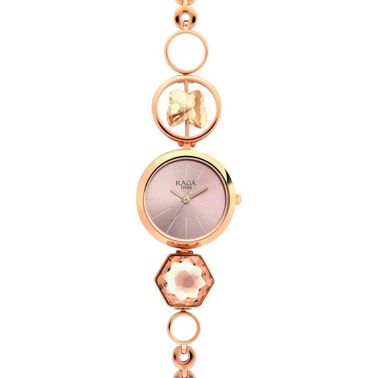 Titan, Women, Analog, Watch, Mother of pearl Dial, Stainless steel Strap, 2606WM09