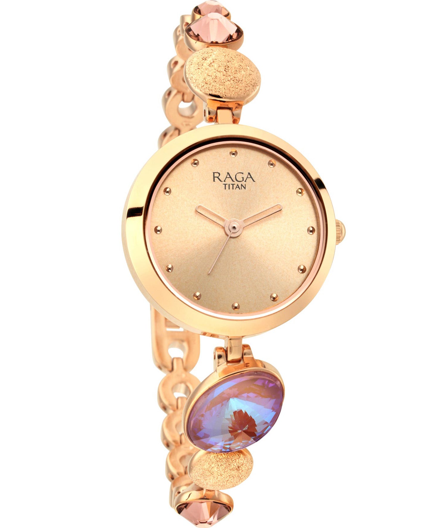 Titan Raga Moments Of Joy Mother of Pearl Dial Women's Watch With Metal Strap, 2606WM08