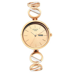 Titan Raga Viva Analog Women's Watch, Rose Gold With Metal Strap, 2644KM02