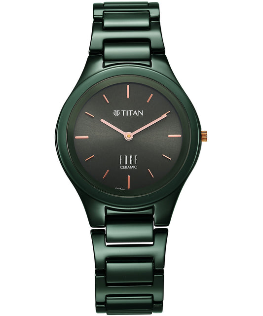 Titan, Women, Analog, Watch, Green Dial, 2653QC06