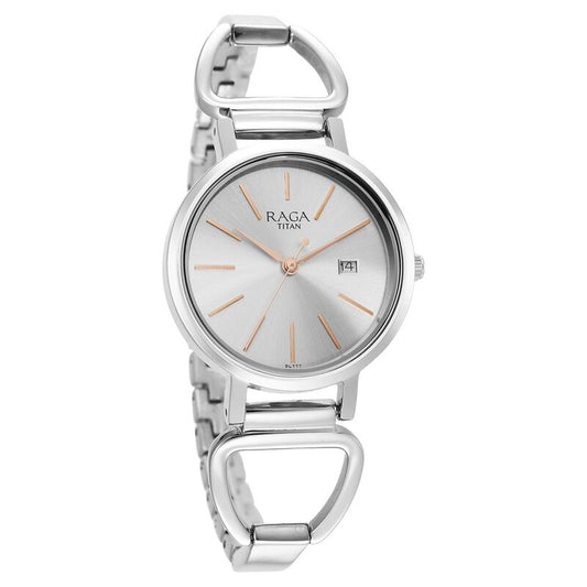 Titan, Women, Analog, Watch, Silver Dial, Stainless steel Strap, 2669SM01