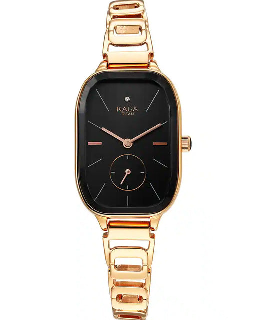 Titan, Women, Analog, Watch, Black Dial, Stainless steel Strap, 2687WM01