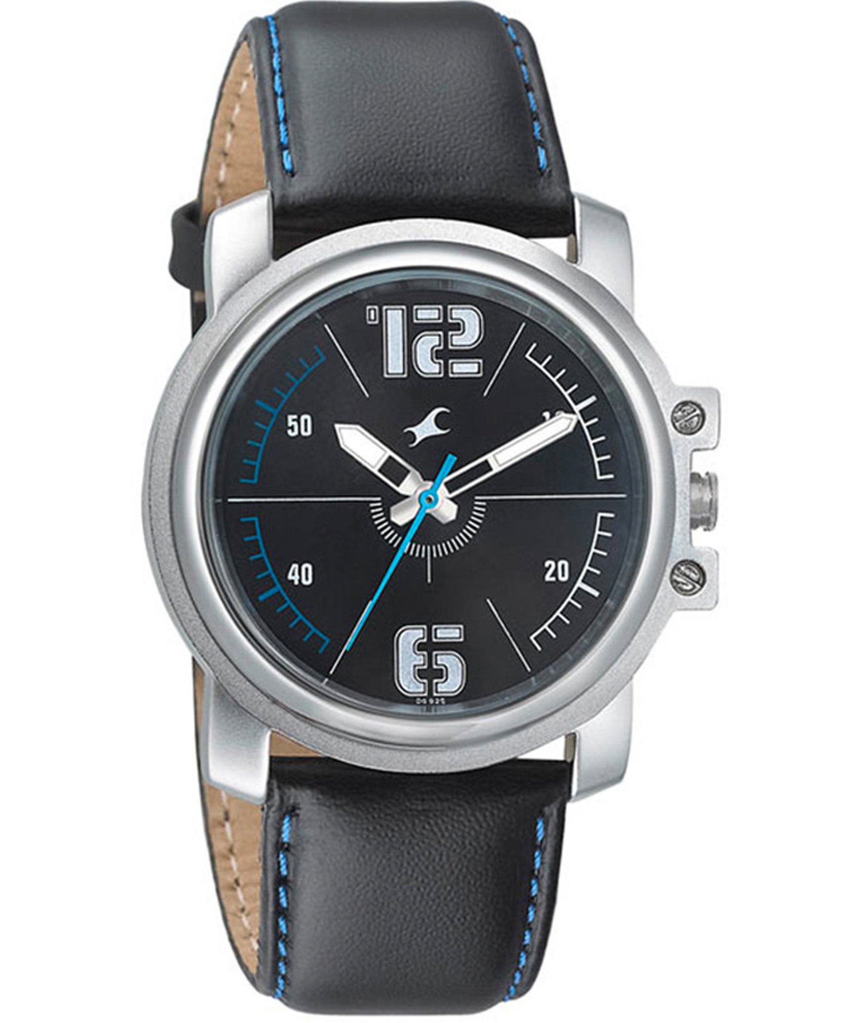 Fastrack Hitlist Quartz Analog Men's Watch, Black Dial Leather Strap, 3039SL09