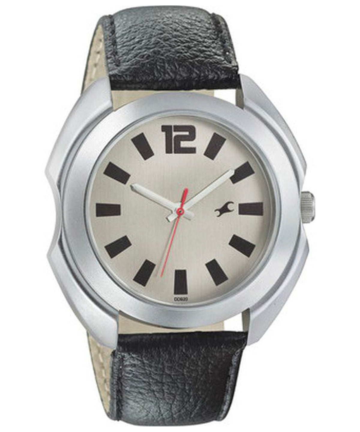 Fastrack Quartz Analog Men's Watch, Grey Dial Leather Strap, 3117SL02