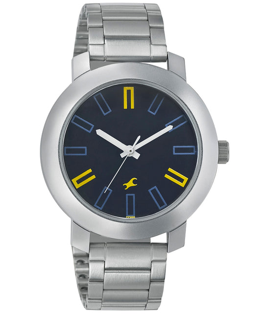 Fastrack, Men's, Analog Watch, Blue Dial, with Stainless Steel Band, FA-3120SM02