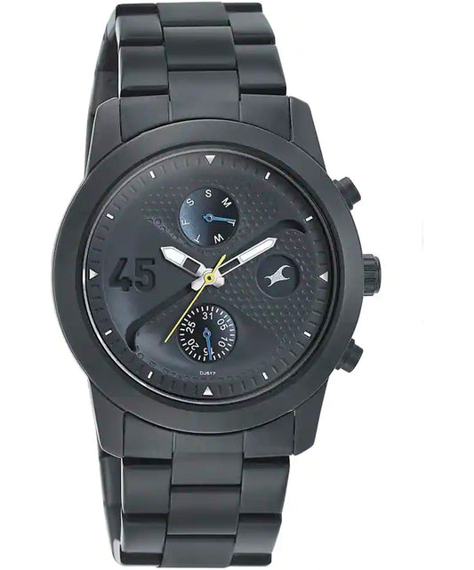 Fastrack, Men's, Analog Watch, Black Dial, with Stainless Steel Band, FA-3216NM01