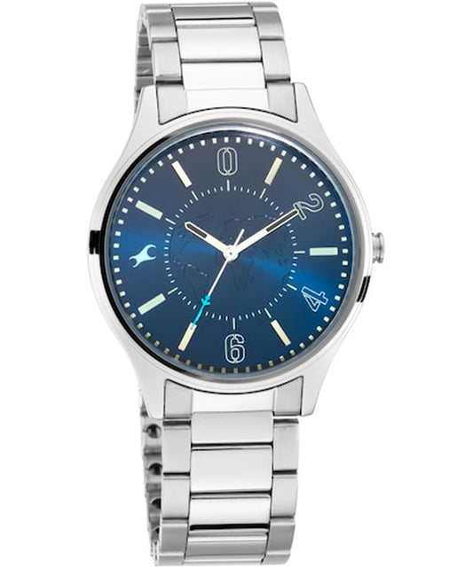 Fastrack, Men's, Analog Watch, Blue Dial, with Stainless Steel Band, FA-3237SM01