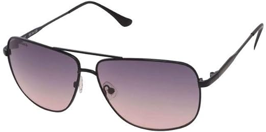 Fastrack Men's Square Sunglasses, Pink Lens, UV protected, M183BK3