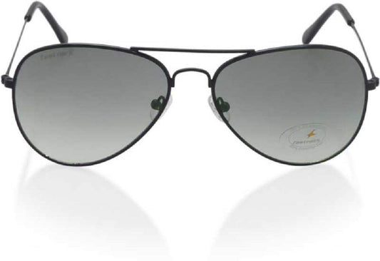 Fastrack Men's Fashion Sunglasses, Black Lens, UV protected, M138BK1