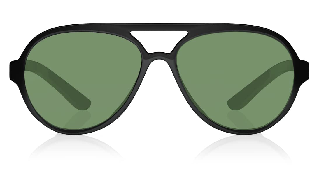 Fastrack Men's Aviator Black Sunglasses, P358BK4P