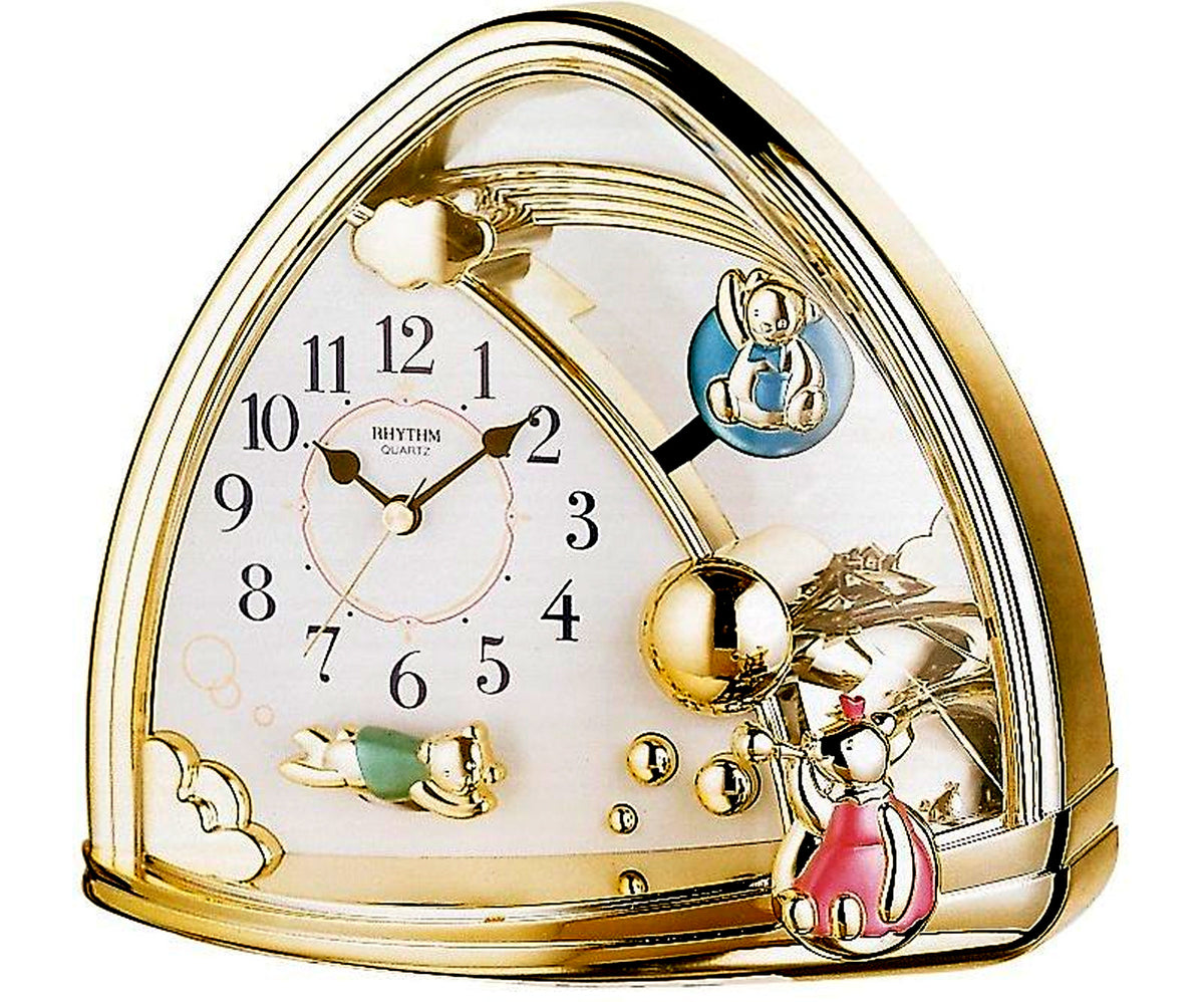 Rhythm, Sweet Bears Table Clock, 4SG762WR18