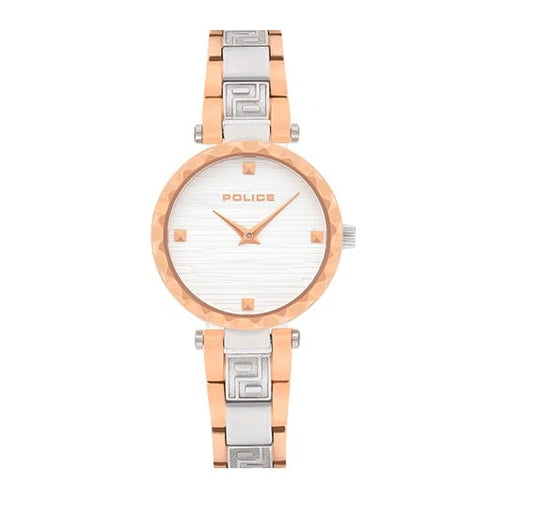 Police men analog watch, silver dial with comfortable strap, model PO-P14868BSTR-0, Bahrain