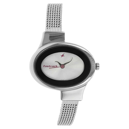 Fastrack, Men's, Analog Watch, Silver Dial, with Stainless Steel Band, FA-6015SM01