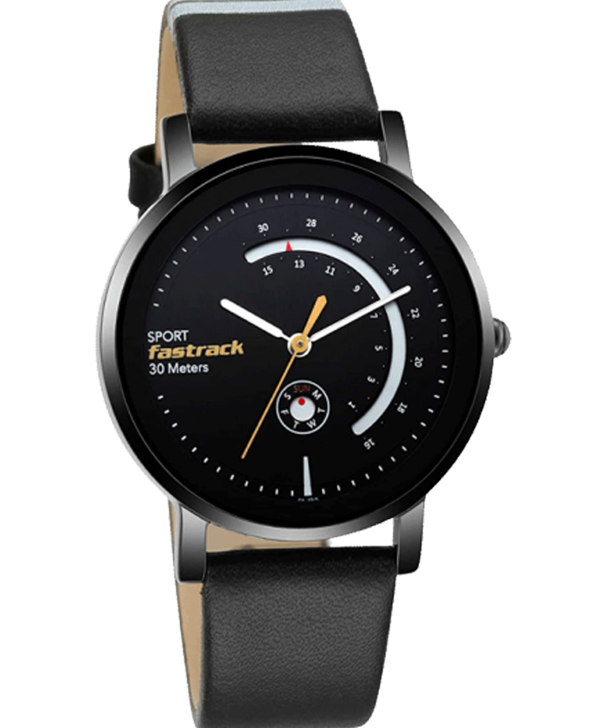 Fastrack Women's Analog Watch, Black Dial & Black Leather Strap, 6172NL01