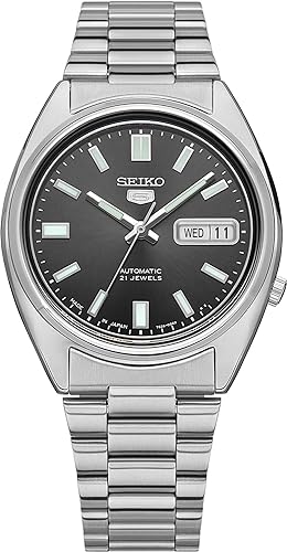 Seiko Men's Mechanical Watch Analog, Grey Dial Silver Stainless Band, SNXS79J authentic Seiko watch with original box and warranty papers
