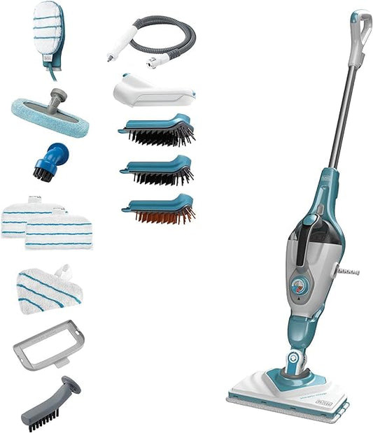 Black+Decker 1600W Multifunction Corded Steam Mop, BHSM1610DS Steam Mop BL-BHSM1610DS