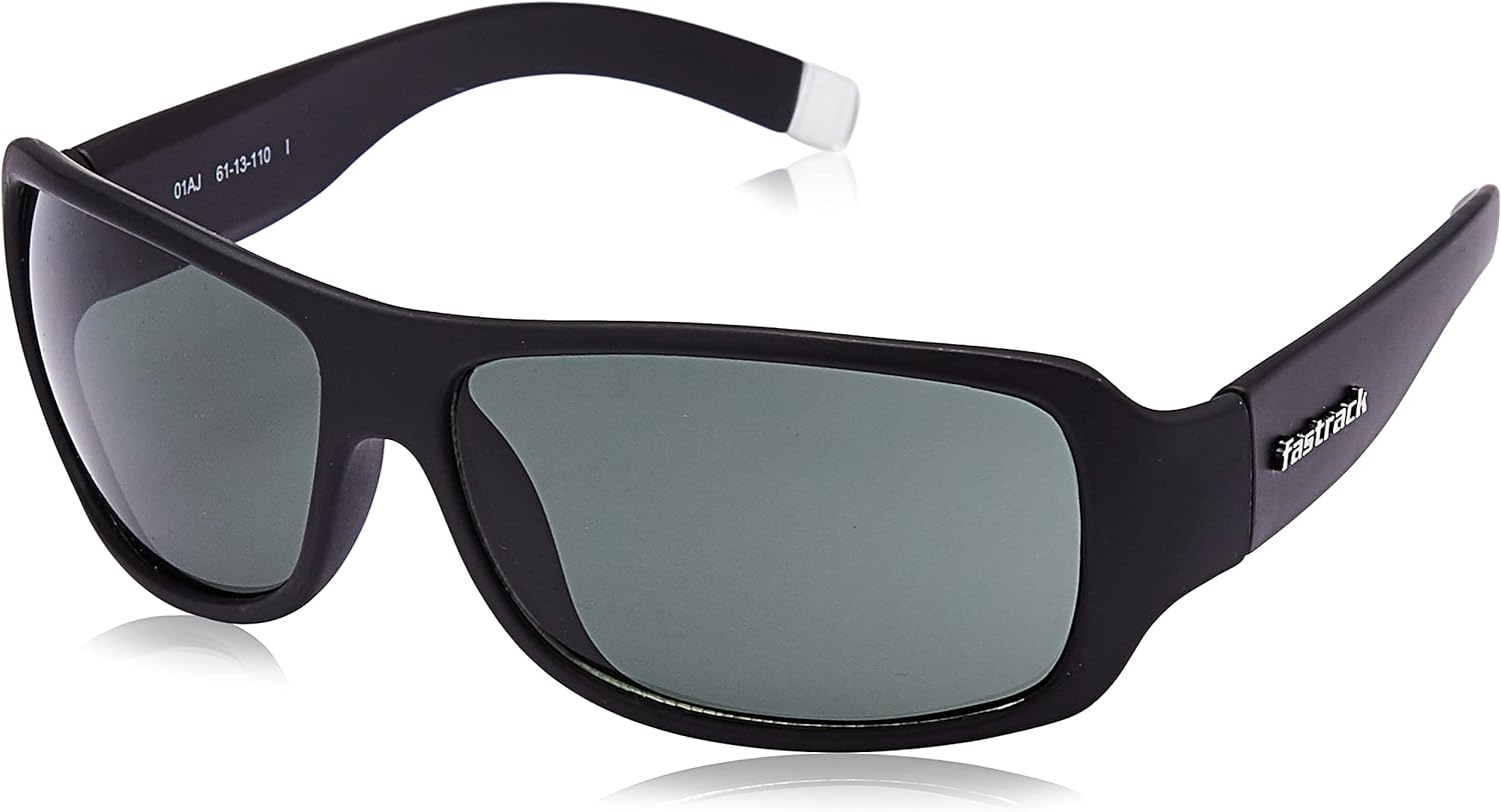 Fastrack Wraparound Men's Green Sunglasses, P089GR3