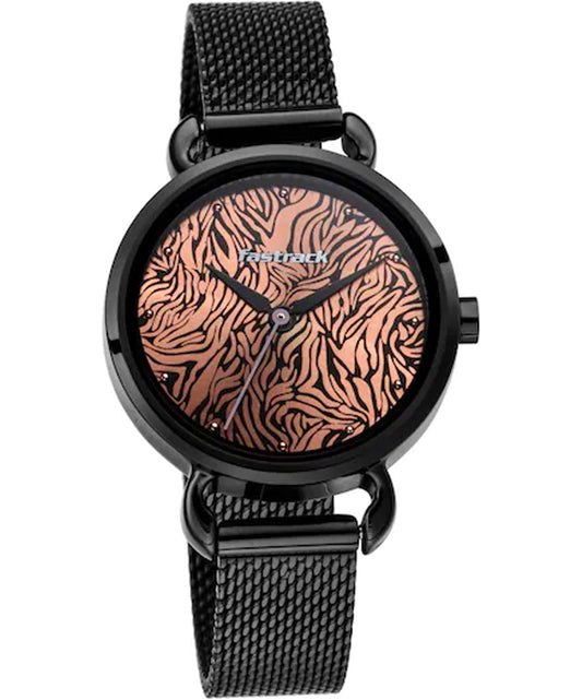 Fastrack, Men's, Analog Watch, Black Dial, with Stainless Steel Band, FA-6221NM01