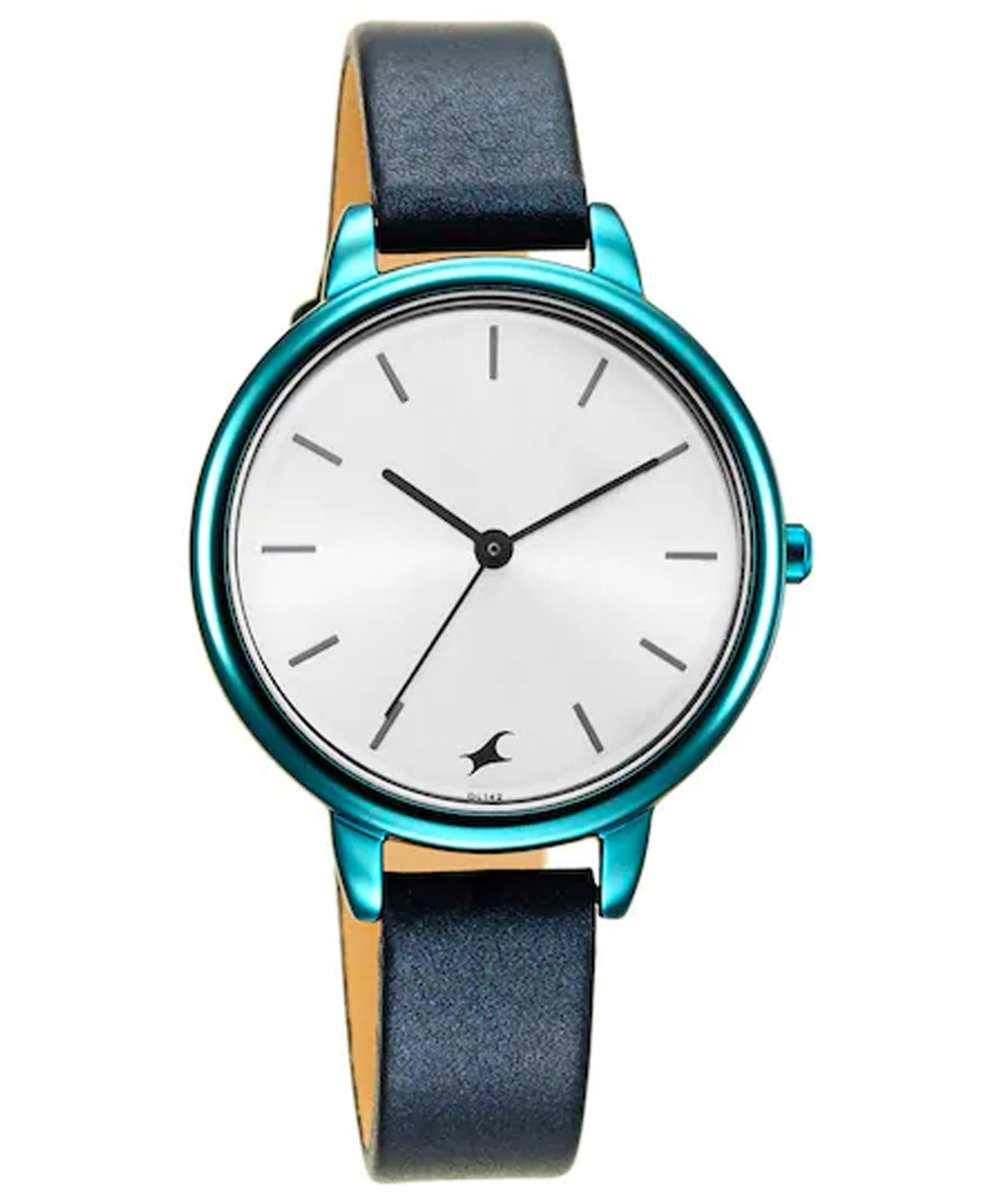 Fastrack Women's Analog Watch, Blue Dial & Blue Leather Strap, 6234QL01