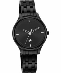 Fastrack, Women's Watch, Black Dial Black Metal Strap, 6248NM01