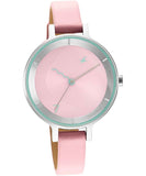 Fastrack, Women's Watch Stunners Collection, Pink Dial Pink Leather Strap, 6266SL01