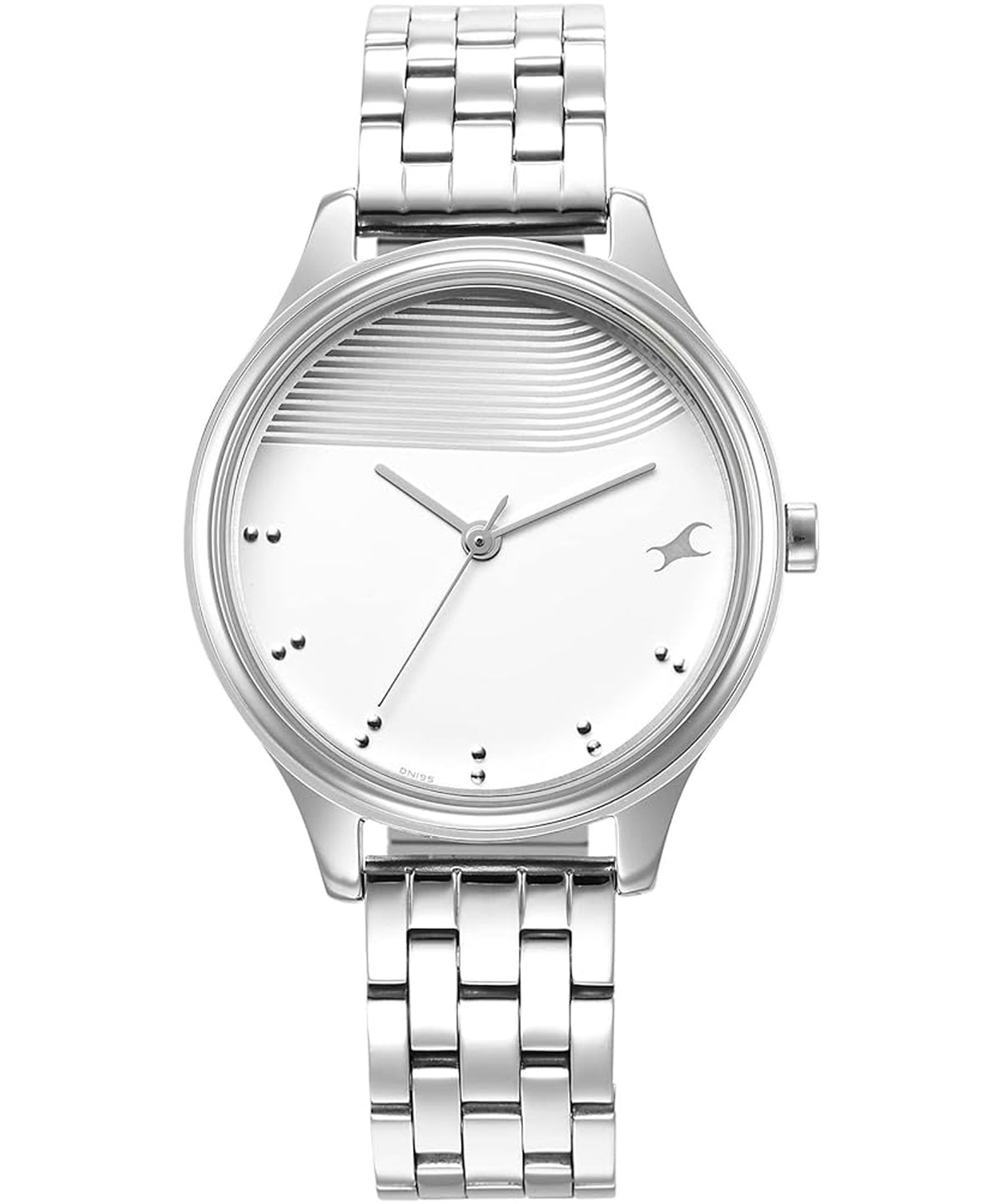 Fastrack, Women's Watch, Silver Dial Silver Metal Strap, 6280SM01