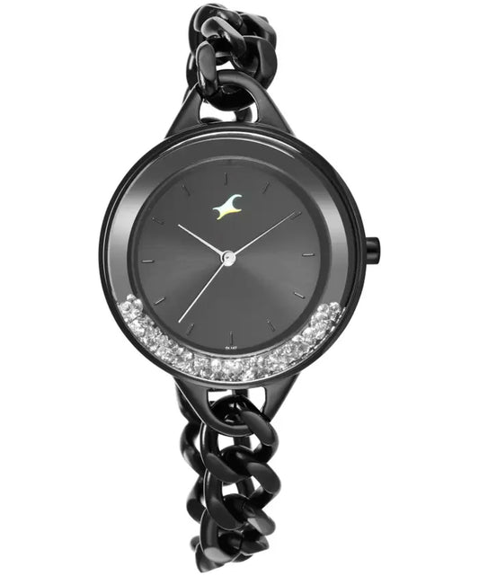 Fastrack, Men's, Analog Watch, Black Dial, with Stainless Steel Band, FA-68026NM01