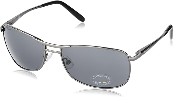 Fastrack Men's Edgy Sunglasses, M032BK2