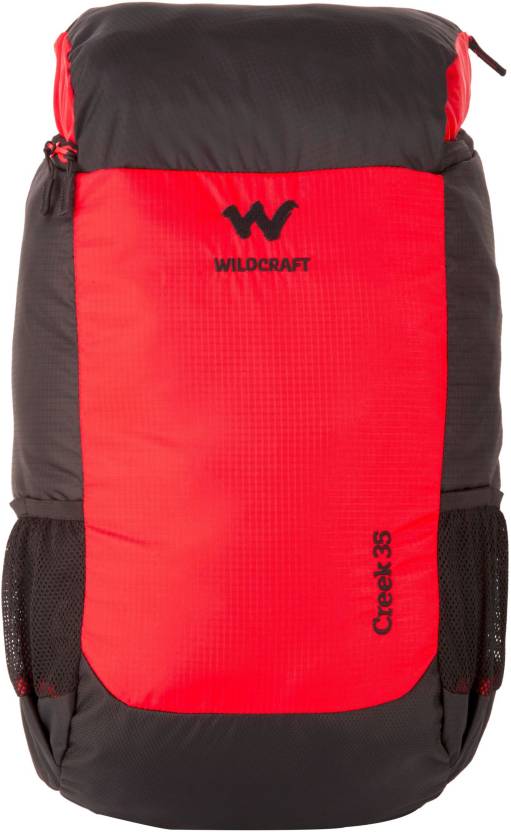 Wildcraft red 35l backpack