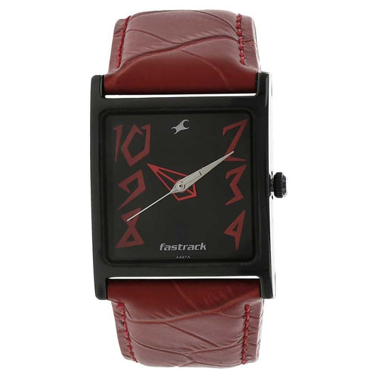 Fastrack, Men's, Analog Watch, Black Dial, with Leather Band, FA-9735NL01