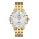 Beverly Hills Polo Club  Men's watch, White Dial, Gold Metal Strap, Wrist Watch,BP3307X.150