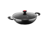 Mr.Light 3mm Kadai 24 Cm With Glass Lid IB, KADAI24