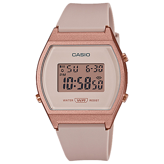 Casio unisex analog watch, pink dial with comfortable strap, model CS-LW-204-4ADF, Bahrain