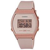 Casio Unisex Watch Digital, Pink Dial Pink Resin Strap, LW-204-4ADF