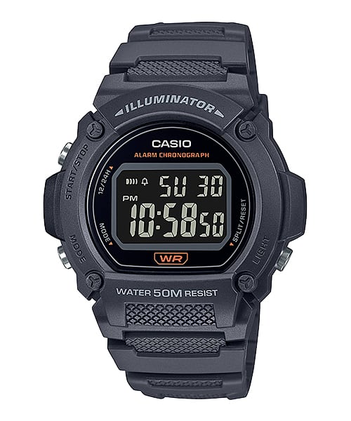 Casio men analog watch, black dial with comfortable strap, model CS-W-219H-8BVDF, Bahrain