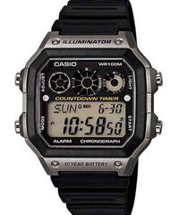 Casio Men's Watch Digital, Black Dial Black Resin Strap, AE-1300WH-8AVDF