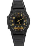 Casio Men's Watch Analog & Digital Combo, Black Dial Black Resin Strap, AW-49H-1BVDF