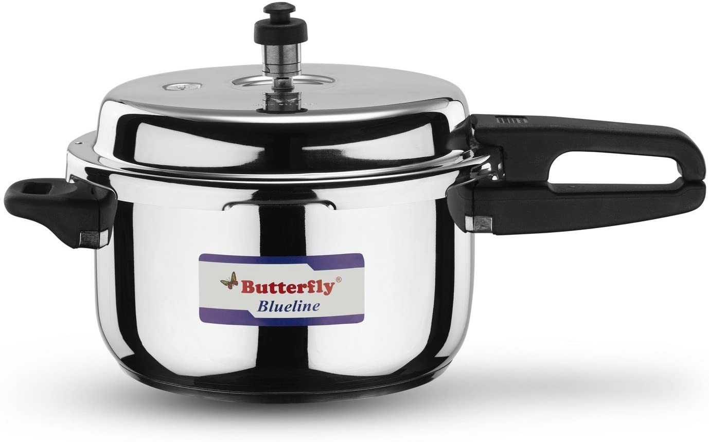 Butterfly Blue Line, Stainless Steel  5 Litre Pressure Cooker, BFLY5000SS