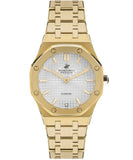 Beverly Hills Polo Club  Women's Watch, Silver Dial & Gold Stainless Steel Strap, BP3161X.130