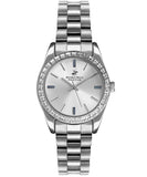 Beverly Hills Polo Club  Women's Watch, Silver Dial & Silver Stainless Steel Strap, BP3171C.330